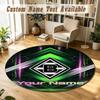 Round Rug Custom NameBorussia Mönchengladbach Pattern Non Slip Carpet Home Floor Decor