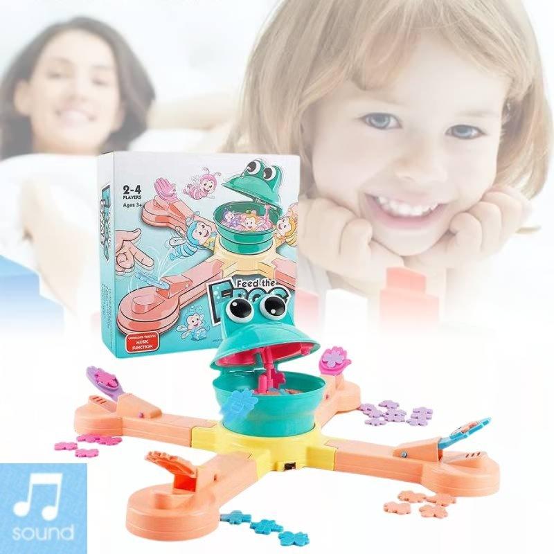 Colorful Electric Frog Adventure Game For Fun Interactive Dinosaur Feeding Play