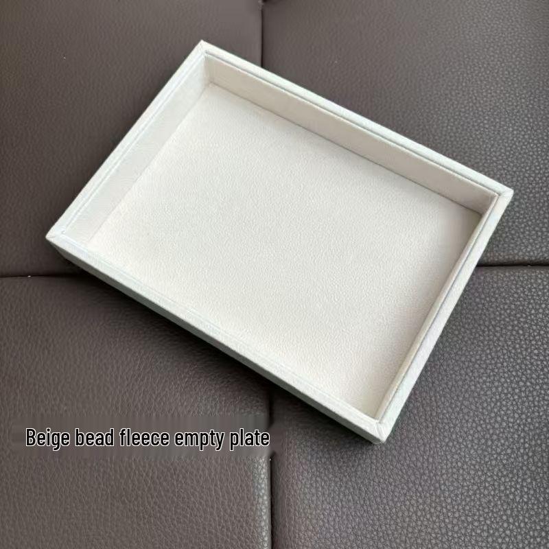 Hengjing Velvet Jewelry Display Tray: Handmade Storage for Necklaces, Rings, Bracelets, Earrings, and Ornaments