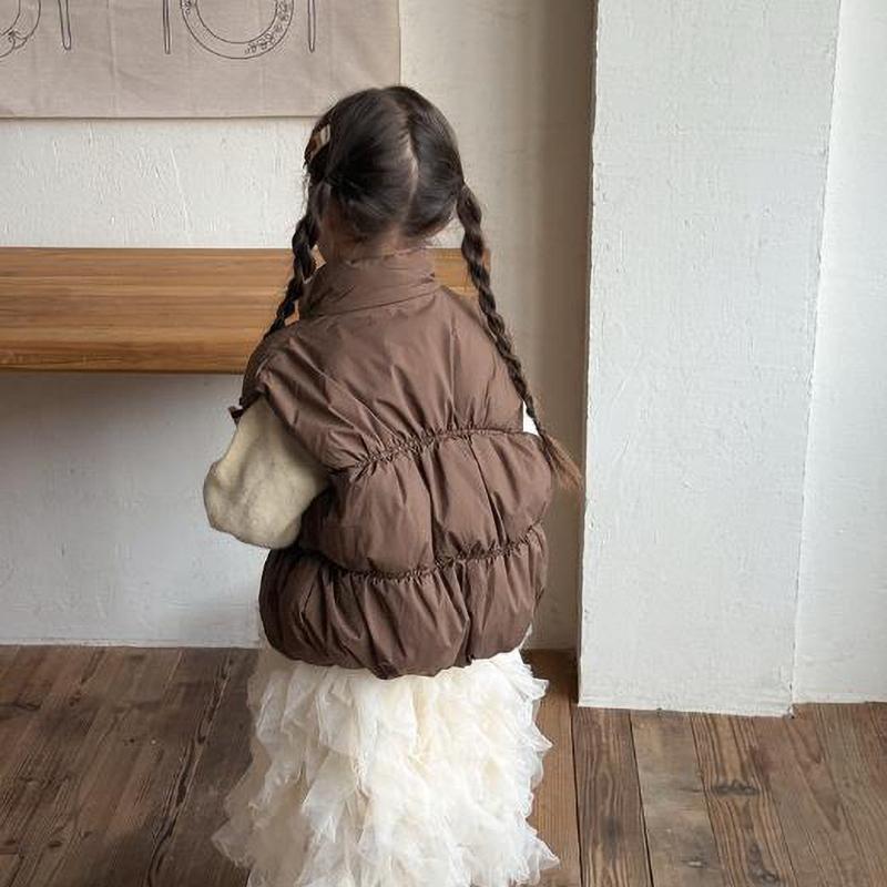 Baby Girls Vests Autumn Winter Korean Children's Down Waist Coats Winter Baby Warm Thick Vest