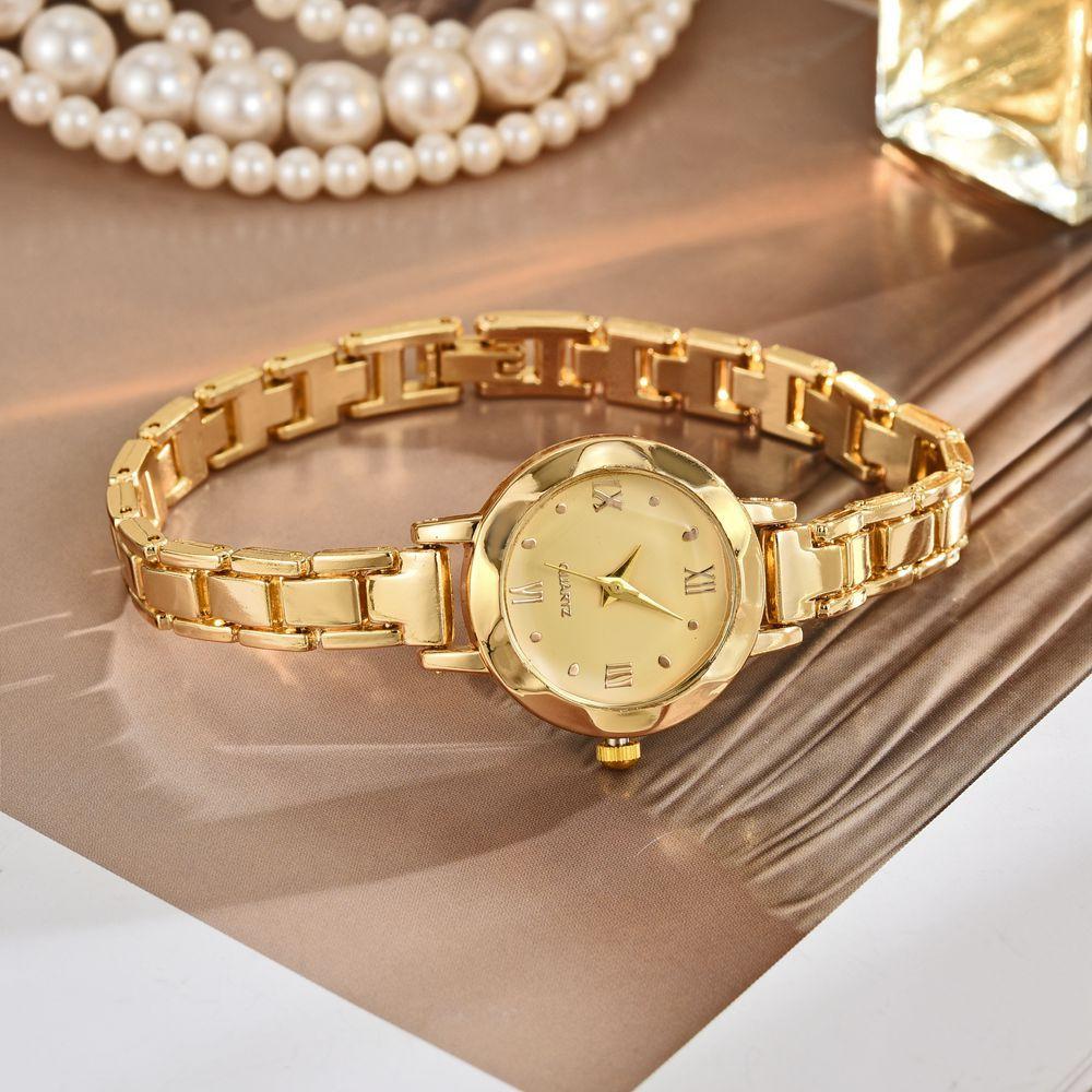 Elegante Schlichte Kleine Damenuhren Luxus Gold Armbanduhren für Frauen Damen Quarzuhren Mädchen Montre Femme Dropshipping