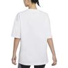 Jordan Solid Color Crew Neck Logo Print Short Sleeve T-Shirt Women Tops White DD7058-100