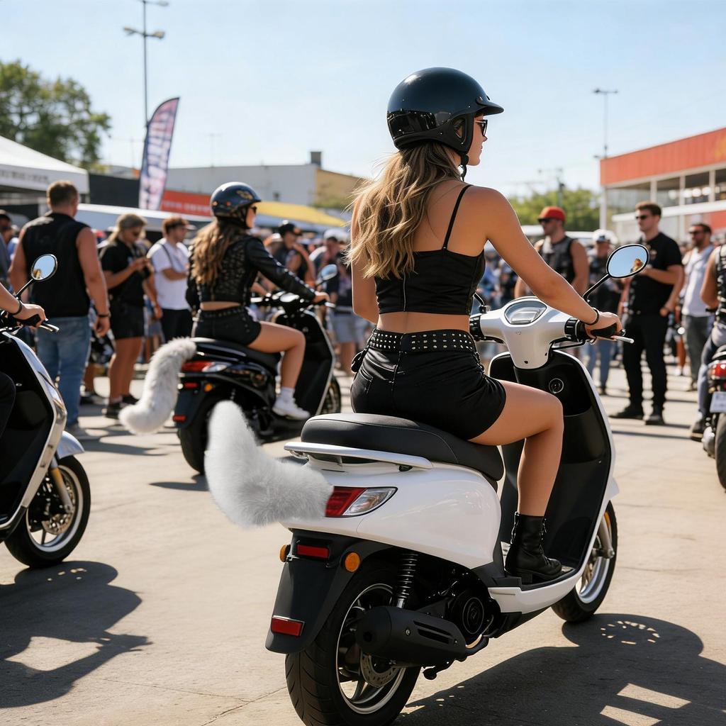 Kožešinové ocasy na dálkové ovládání Pohyblivý třesoucí se ocas Plyšová ozdoba Nastavitelný kývající se ocas pro koloběžku Dekorace na motorku Příslušenství