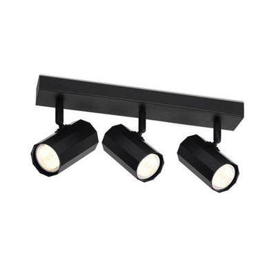 Ceiling Spotlights - NETTLIFE - 3-light Spotlights - Black - GU10 - 350° Adjustable