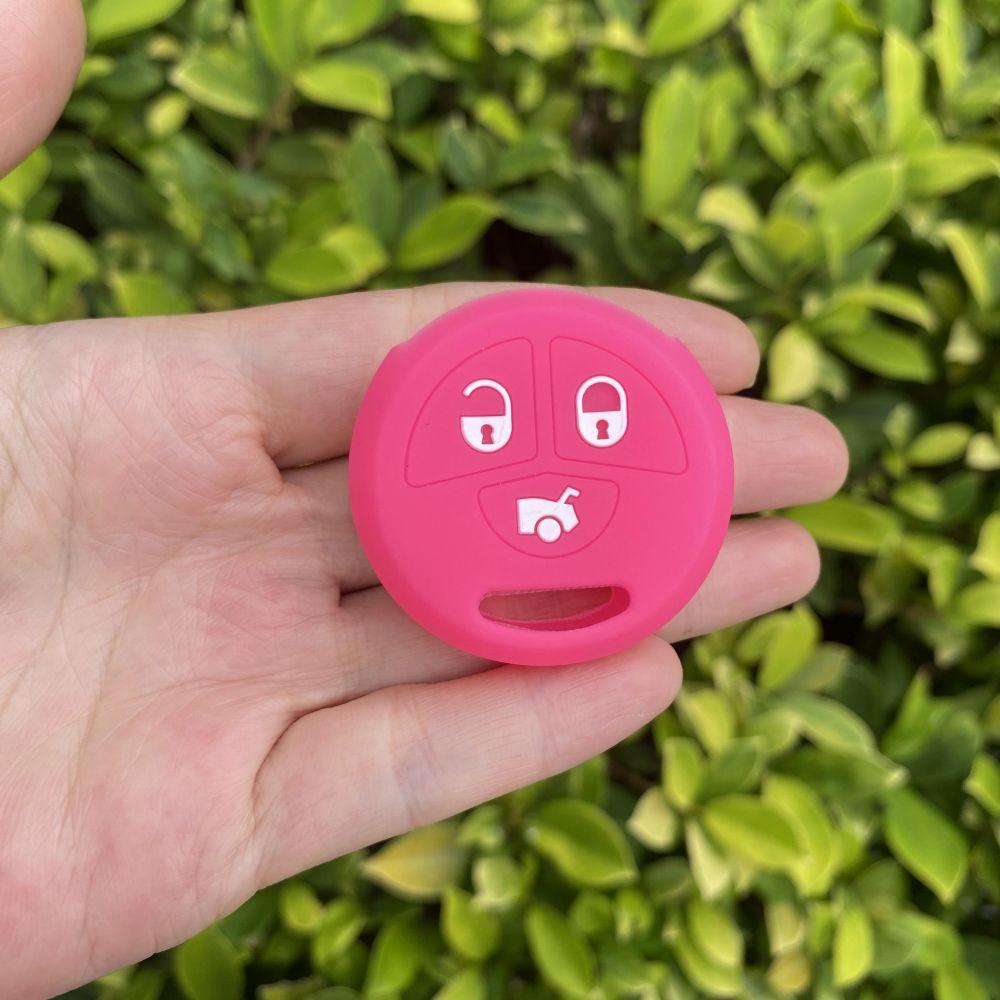 

2 3 Buttons Silicone Car Key Case Holder Shell Soft Remote Cover Protector for Toyota Auto Key Chain Accessories