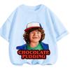 Summer Casual Crew Neck T Shirt Kawaii Cartoon Design Children Stranger Things Short Sleeve Tops Boys Girls