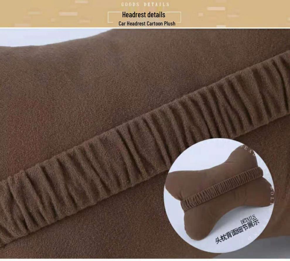 Car Neck and Lumbar Support Pillow Set – Cute Cartoon Design