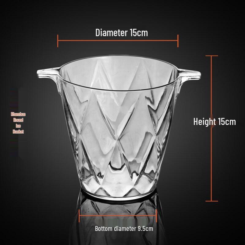 ZISIZ Acrylic Ice Bucket