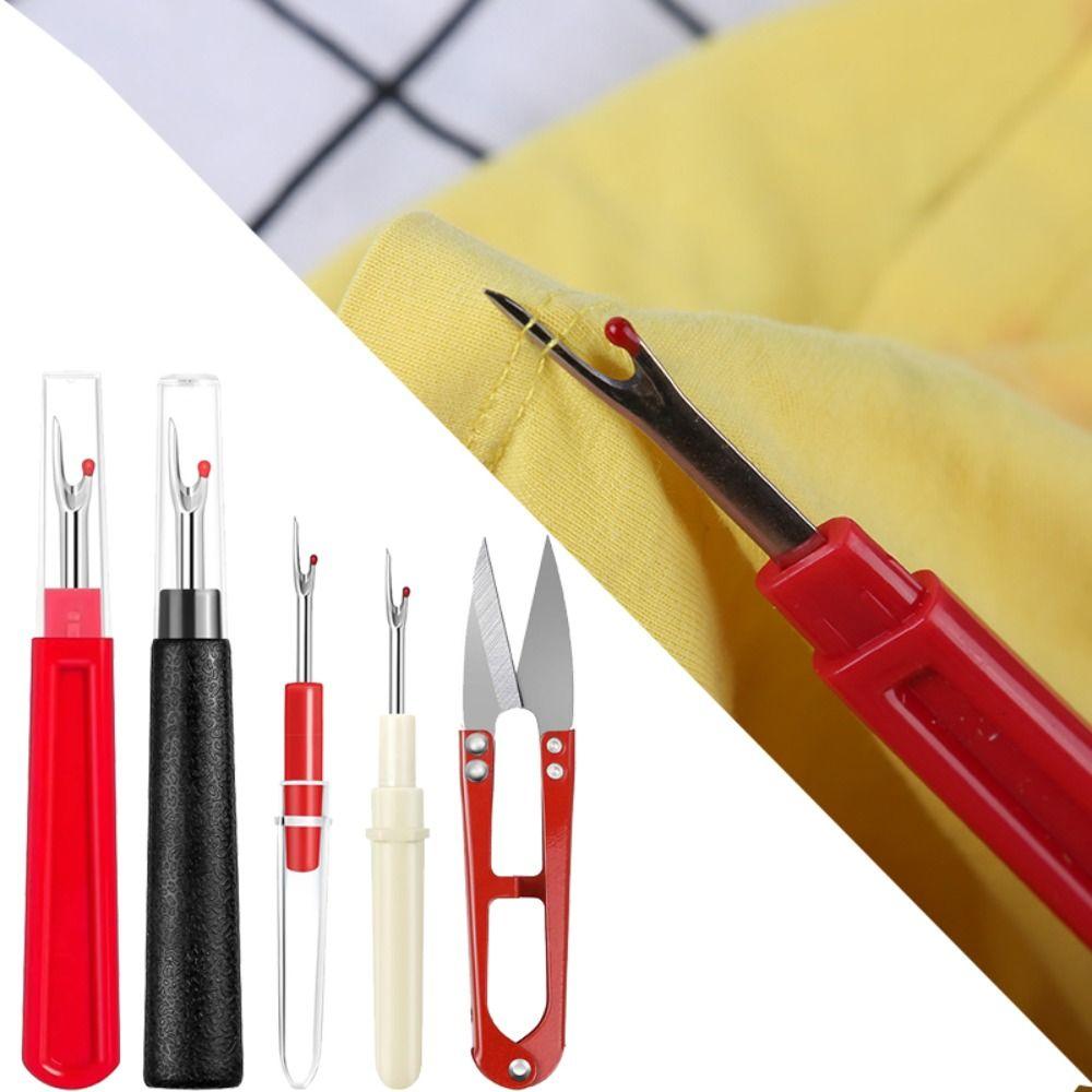 Easy Thread Removal Sewing Seam Set with Thread Snips with Storage Box Thread Remover Tools Wide Application Multi-functional