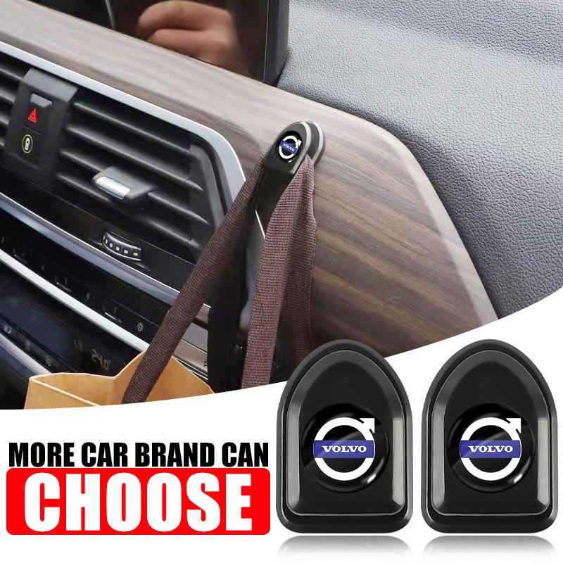 

Mini Car Hook Organizer Storage USB Cable Key Storage Self Adhesive Wall Hook For Volvo XC60 XC90 S60 S80 S40 V40 V60 V70 V50 XC70 2Pcs