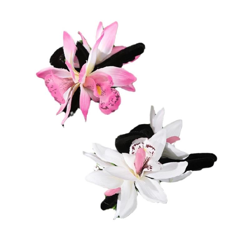 Elegant Fabric Flower Hair Claw Clip Hair Banana Barrettes Women Hair Ornaments