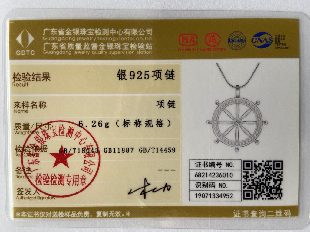 925 Sterling Silver AAA Zircon Round Fashion Pendant Necklace Wedding Jewelry