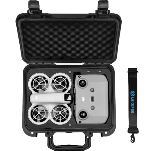 Lekufee Portable Waterproof Hard Case for DJI Neo Drone, DJI Neo Fly More Combo, DJI RC-N3, RC-N2 Remote Controllers and Accessories (Case Only)