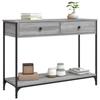 VidaXL Console Table Sonoma Grey 100x34.5x75 Cm Engineered Wood 834173