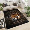 Tiger Animal Area Rug Carpet Wildlife Printed Indoor Floor Mat for Living Room Bedroom Soft Non-Slip Washable Doormat, Play Mat