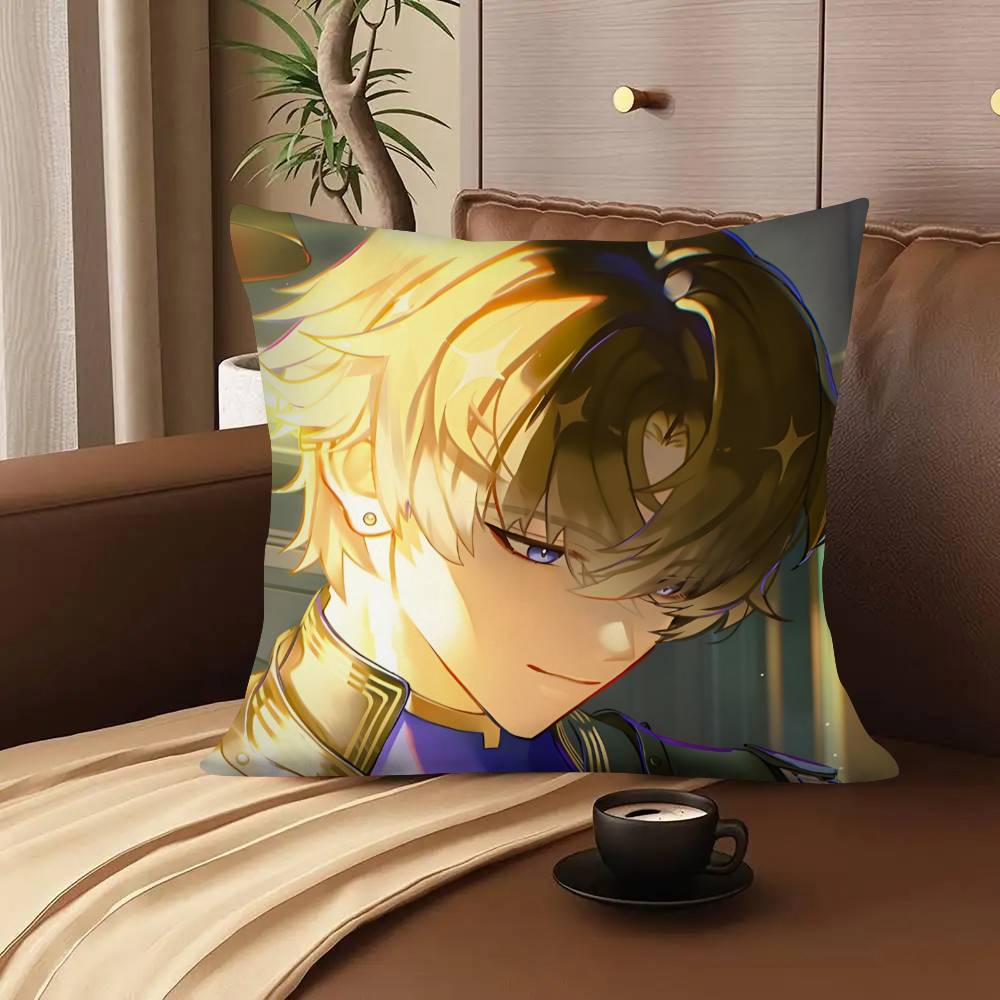 1pc Anime Game Wuthering Waves XIANGLI YAO Pillow Case Fashion Square Pillowcase Bedroom Sofa Room Ins Decoration Leisure