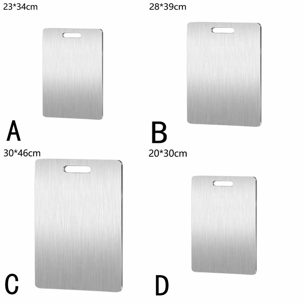 Stainless Steel Panel and Kitchen Household Chopping Board Thickened Double Sided Cutting Kneading Dough Board Easy To Clean