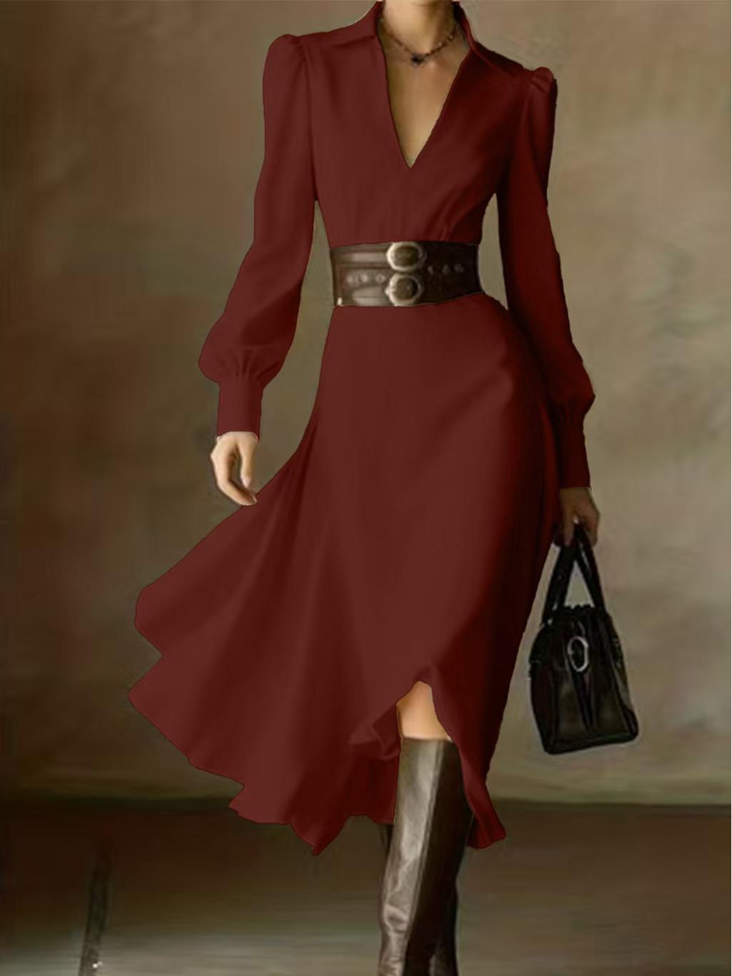 

2026 Autumn French Waist-Cinched White Dress for Formal Occasions XL