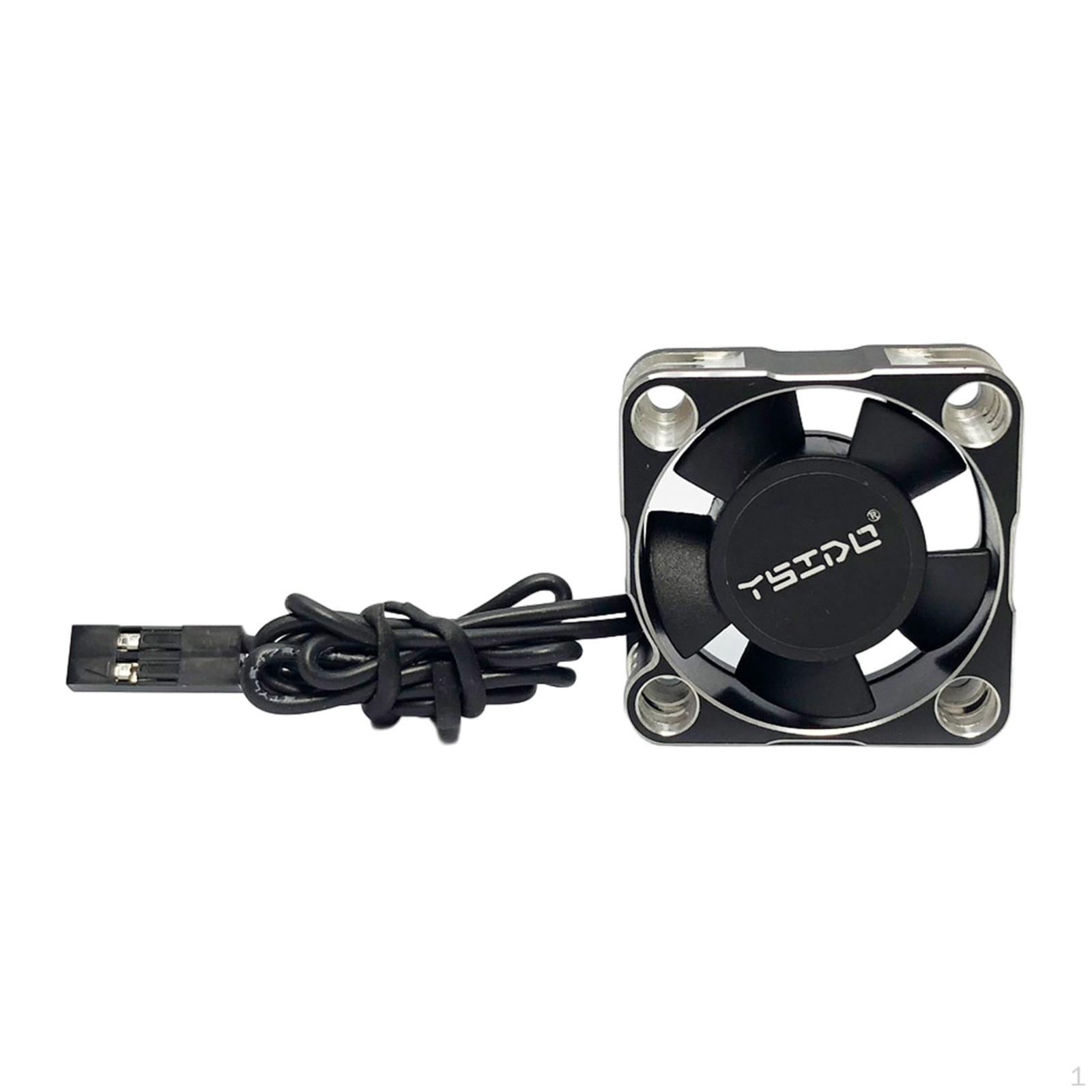

Durable RC Car Motor Cooling Fan Accessory Easy to Install ESC Replace The 3010 Silver 27000RPM