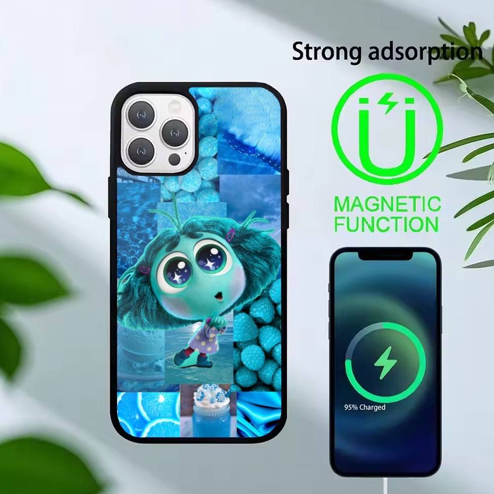 A-Adventure Anime Inside Out Phone Case For iPhone 14,16,15,13,17,12,Plus,Pro,Max Magnetic For Magsafe Frosted Cover