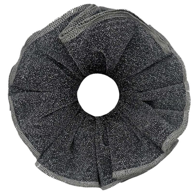 

Glitter Dark Hair Rope Hair Bun Scrunchies Elastic Hair Rope Hair Scrunchy Vintage HairBands Female Accessories