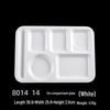 Melamine 6-Compartment Divided Dining Tray