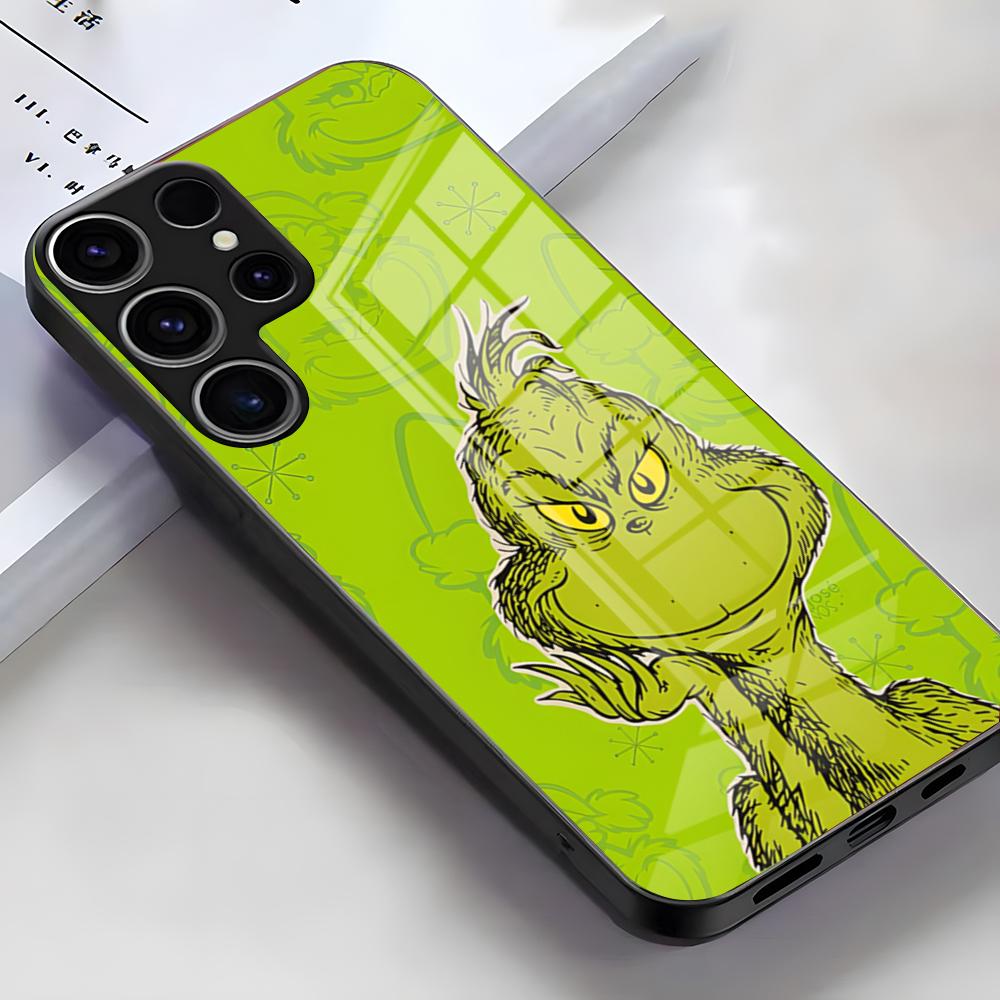 Christmas T-The G-GrinC-chs-S Phone Case For Samsung S26 S25 Edge Ultra S23 S22 S21 S20 Ultra Plus S24 Fe A54 A53 A25 Glass Cove
