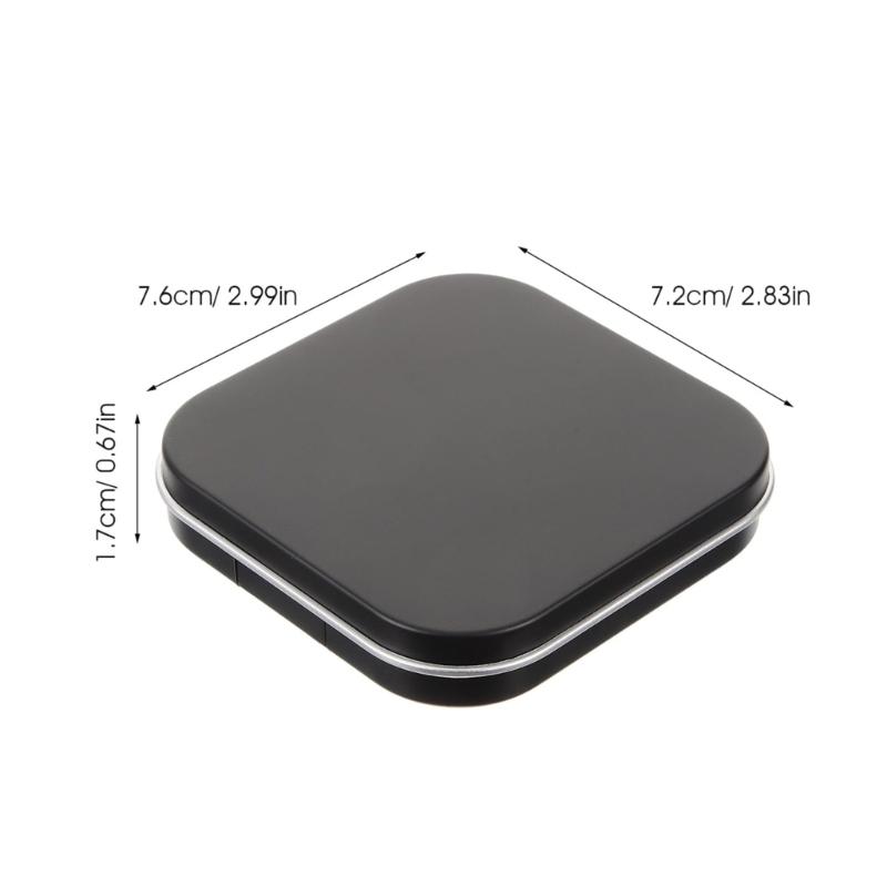 Magnetic Shut Cosmetic Storage Boxes Makeup Holder Matte Finish Empty Eyeshadow Palette For Purse Or Travel