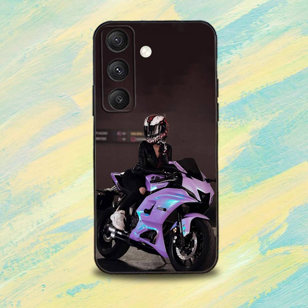D-DucatiS P-Panigale V4 Telefontok Samsung S25,S24,S10,S22,S21,S20,S23,Ultra,Plus,Lite,FE készülékekhez, Puha Szilikon Fekete Borító