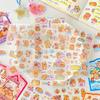 3Sheets Transparent Kawaii Anime Capybara Sticker Cartoon Waterproof Capybara Diy Handbook Decoration Children Stickers Gifts