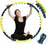 Hula Hoop with Knobs Weight Balls Slimming Folding Wheel 110Cm