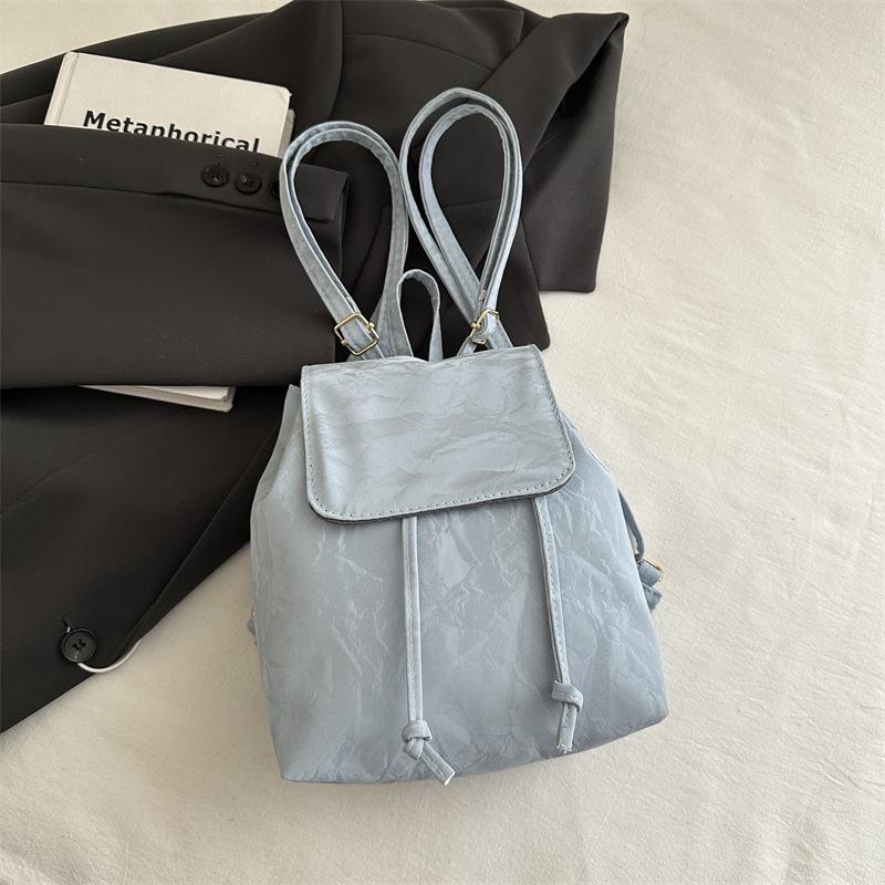 

Рюкзак женский 2025 новый высококачественный ретро модный рюкзак универсальная повседневная сумка синий