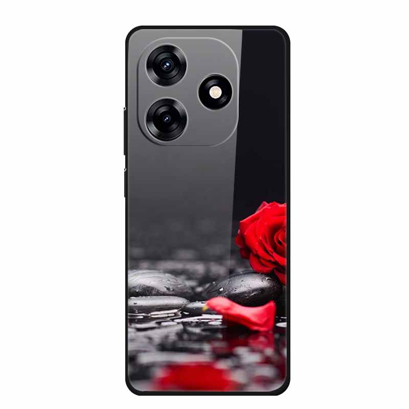 Glass Back Cover For Honor X5c Plus Case Coque Hard Tempered Glass Case For Honor Play 10A X5c Plus Phone Case Cover Soft Bumper