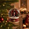 Christmas Acrylic Snow Hanging Ornament - Pendant for Christmas Tree and Holiday Home Decor