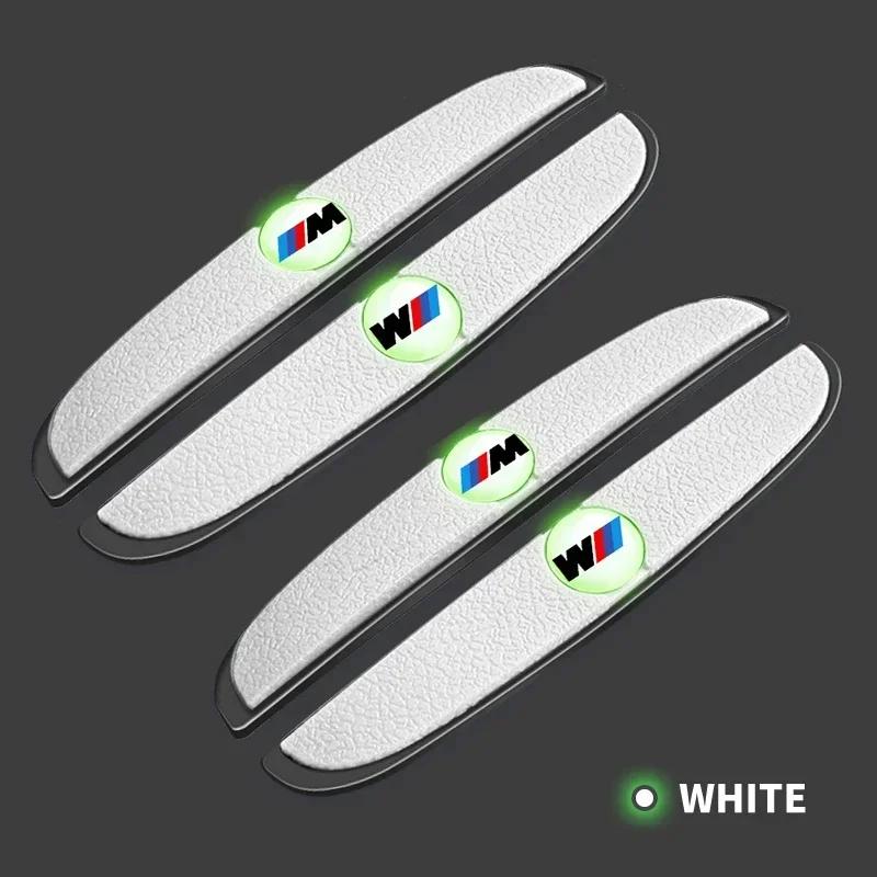 4pc Car Styling Luminous Door Edge Anti-collision Bumper Strip Sticker For BMW E46 E85 E60 F10 E39 F30 E36 F20 E87 E90 E70 X3 X5