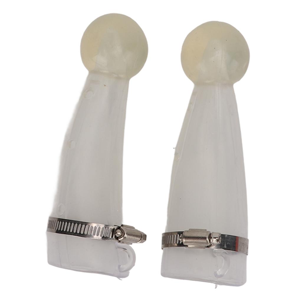 Horn Protective Cover Safe Thicken Round Cornered Silicone Horn Protector with Stainless Steel Hoop