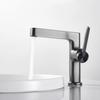 Brass Bathroom Basin Faucet Deck Installation Simple Single Handle Sink Hot And Cold Mixed Faucet Gray Bathroom Tap