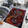 1PC Red Dragon Majestic, Fierce Carpet for Living Room Bedroom Sofa Home Decor Rus Non-slip Floor Mat Luxury Gift Multiple Sizes