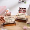 Schedule Reminder Perpetual Date Calendar Rotating Desk Calendar  Desk Decoration