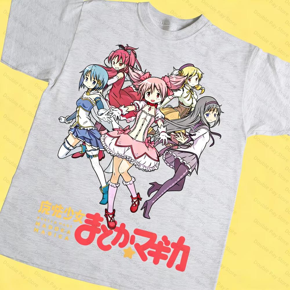 T-shirt Unisex Puella Magi Madoka Magica Carina Top Invisibile Comodo Per Unisex E T-shirt Unisex
