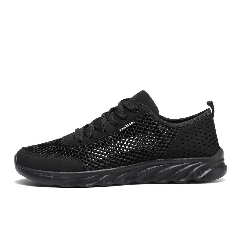 Hot Selling Summer Mesh Breathable Sports Shoes Simple and Versatile Solid Color Casual Shoes Outdoor Odor Proof Running Shoes