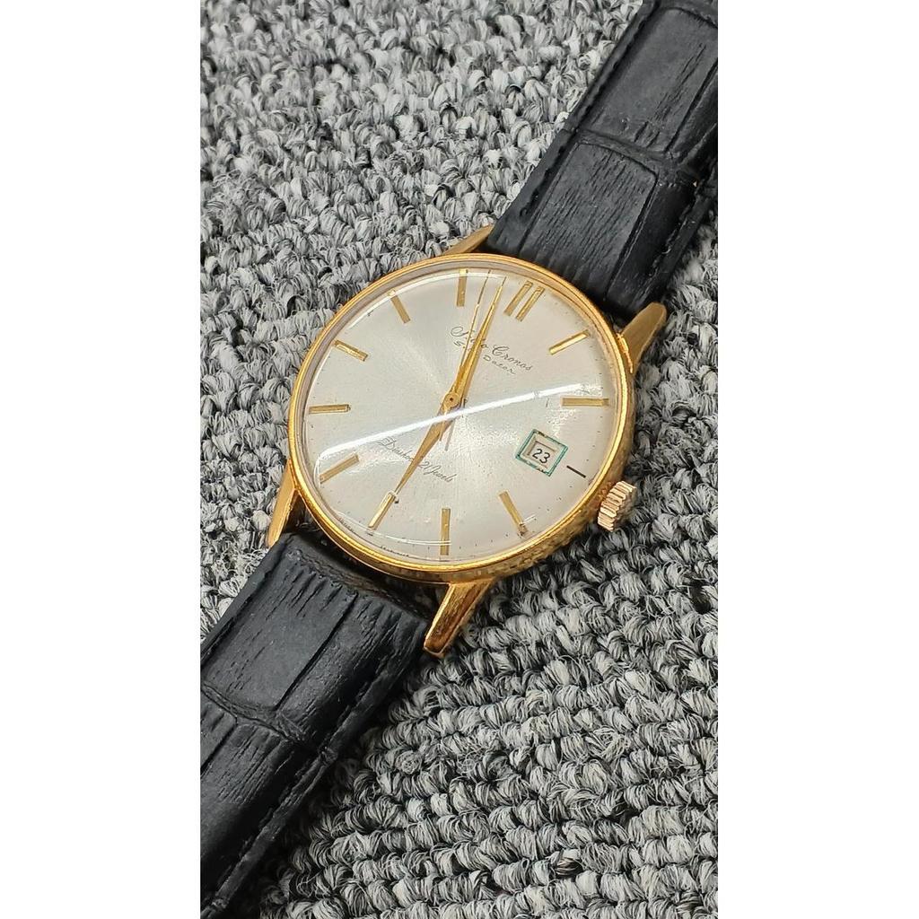 Used SEIKO CRONOS SELF DATER J15010E Manual Wind Watch