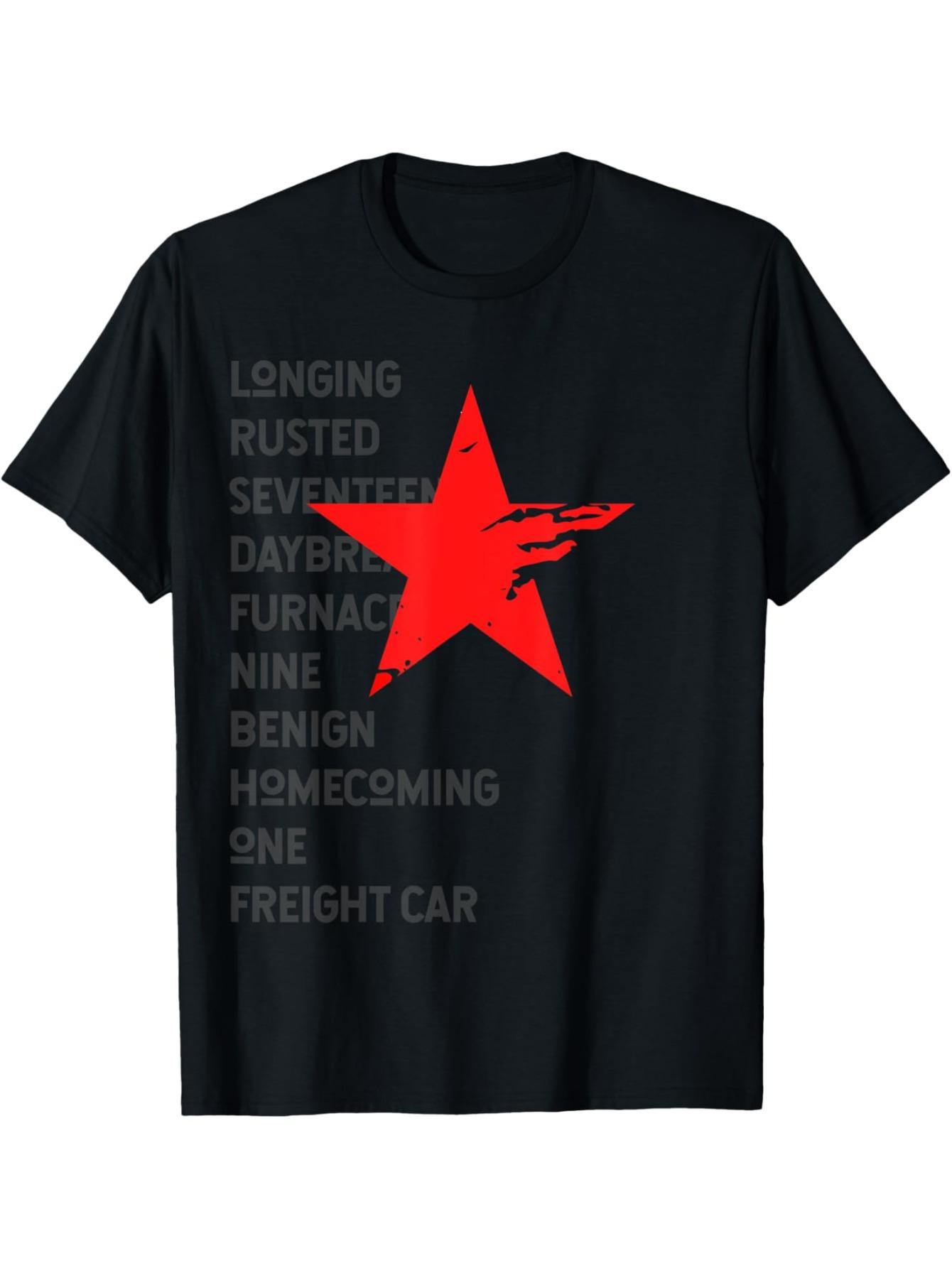 

Star Hero T-Shirt with Red Soldier Trigger Words M