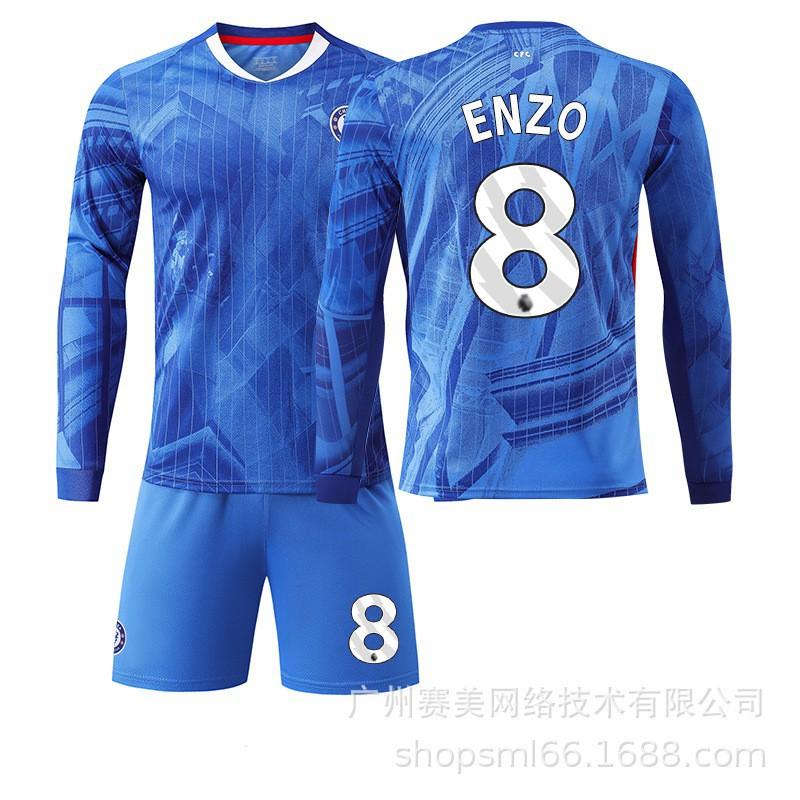 2526 Chelsea Home Long-sleeved Football Uniform Set Children's No. 10 Palmer Jersey 8 Enzo 24