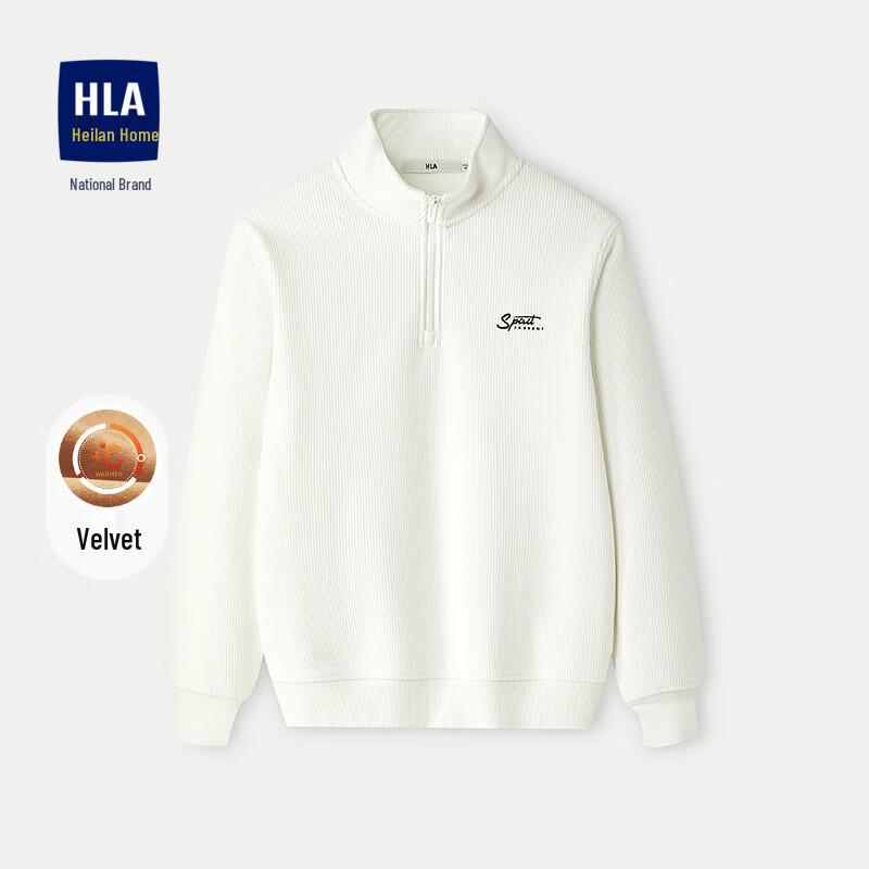 Men's Fleece-Lined Half-Placket Pullover Sweatshirt