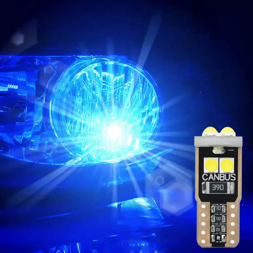 2/10PCS T10 W5W LED Bulb 6SMD 400LM 6500K White Canbus Car Interior Dome Door Glove Box Trunk License Plate Lights 12V Dome Lights 6