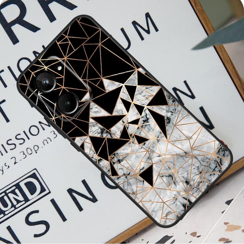 Geometric Marble For Realme C31 C33 C35 C51 C53 C55 C67 GT5 GT Neo 6 9 10 11 12 Pro Plus C21Y C25s C30 Case