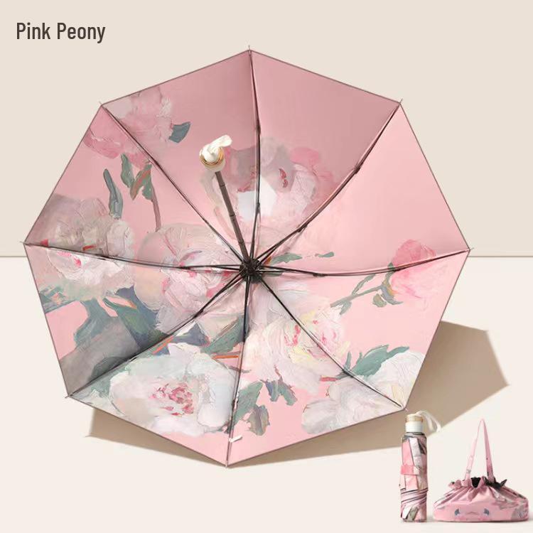 

Зонт двойного назначения, трехслойный, черный клей, защита от УФ-лучей, для масляной живописи 55cm*8 ribs