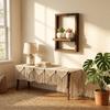 Quadratische Form Holz Wandregal Holz Wandmontage Regal Wand Schwebendes Regal Küche