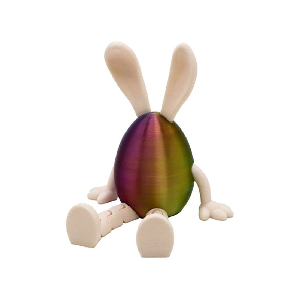 Cartoon Easter Rabbit Ornament Movable Easter Egg Creative Bunny Toy Surprise Toys